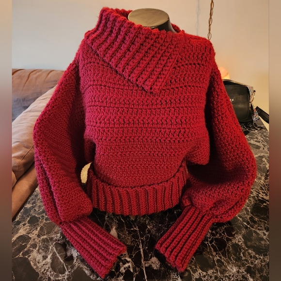 Handmade Crochet Sweater - Picture 1 of 3